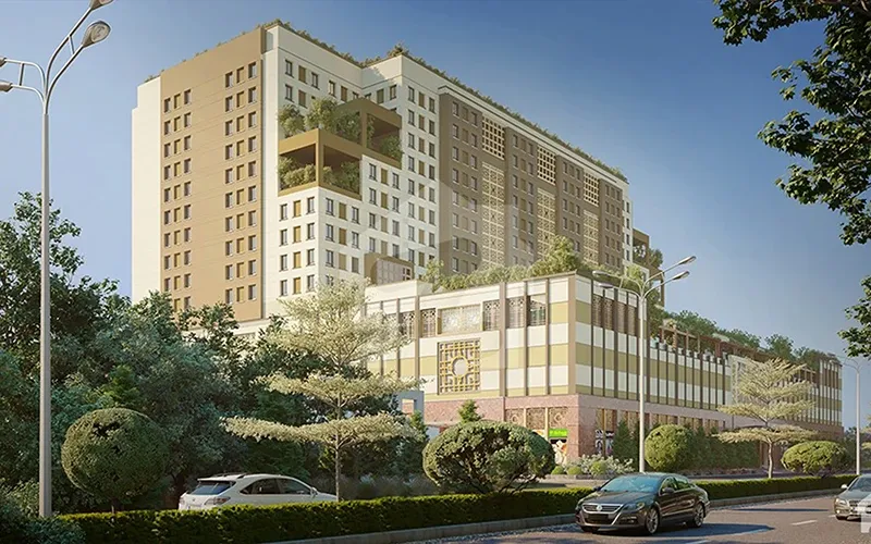 Gold Crest Mall and Residency Lahore construction project by UICP